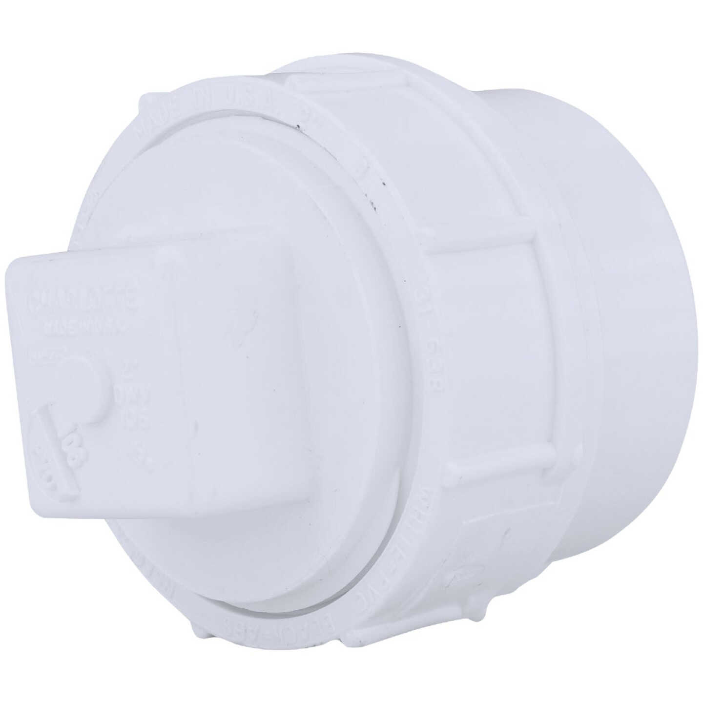 Charlotte Pipe 2 In. SPG x 2 In. FIP Schedule 40 DWV PVV Cleanout with Threaded Plug Image 1