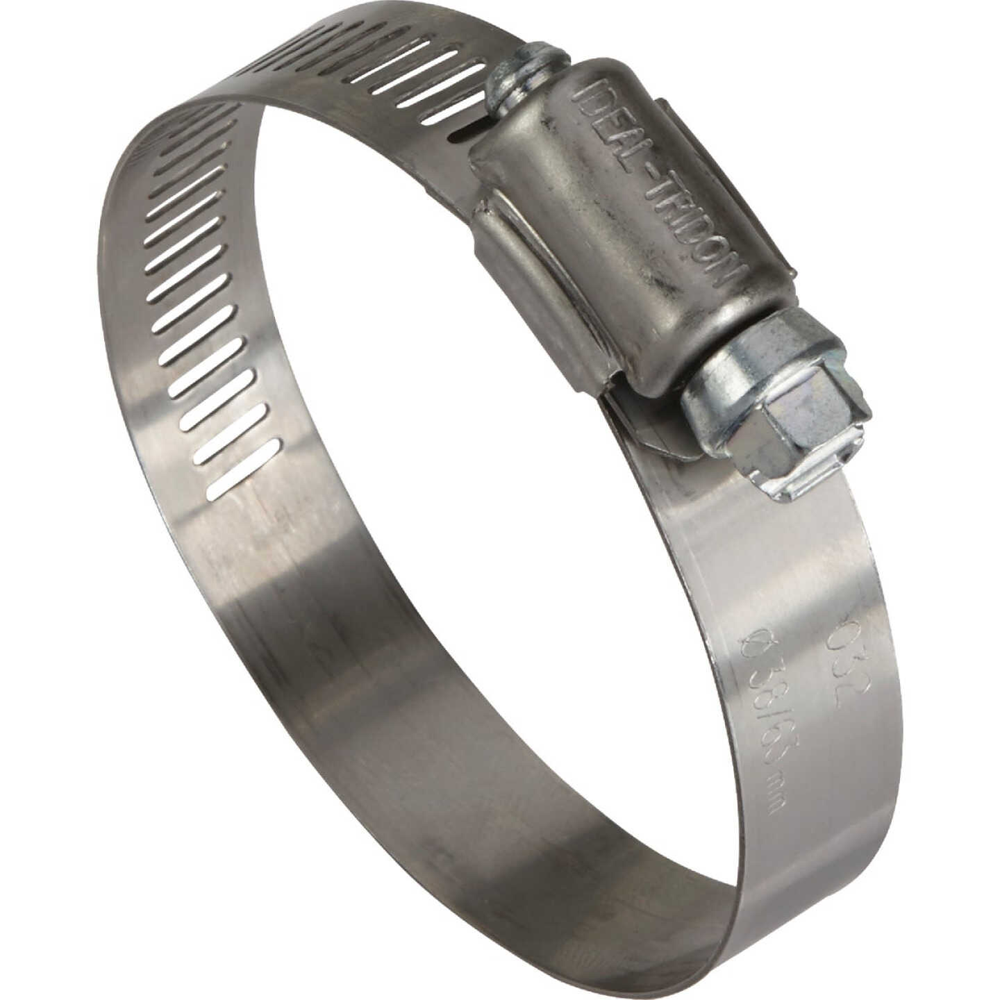 Ideal 1-1/2 In. - 2-1/2 In. 57 Stainless Steel Hose Clamp with Zinc-Plated Carbon Steel Screw Image 1