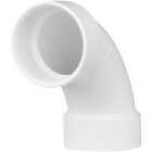 Charlotte Pipe 3 In. Schedule 40 90 Deg. Long Sweep DWV PVC Elbow (1/4 Bend) Image 1