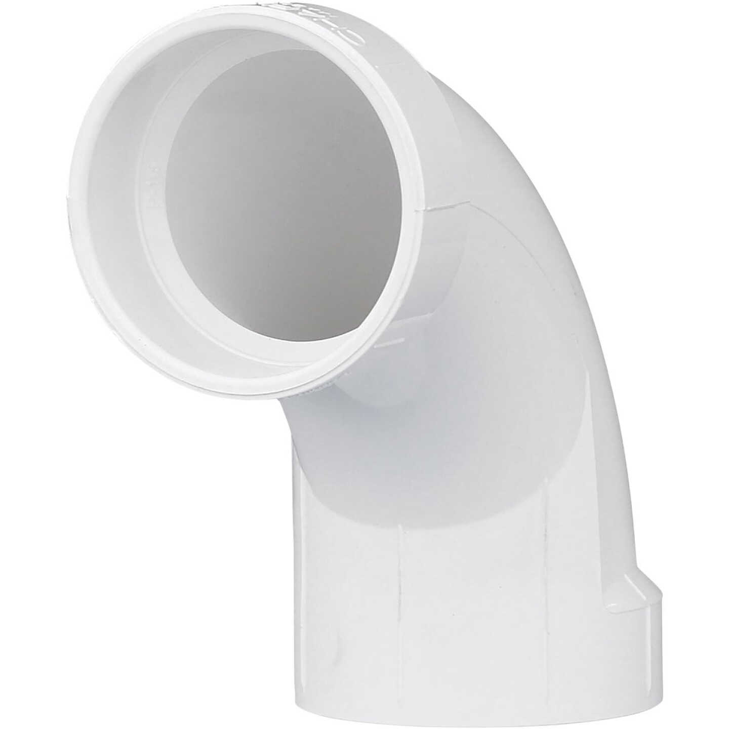 Charlotte Pipe 2 In. Schedule 40 90 Deg. Long Sweep DWV PVC Elbow (1/4 Bend) Image 1