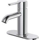 Home Impressions Chrome 1-Handle Lever 4 In. Centerset Monoblock Bathroom Faucet Image 1