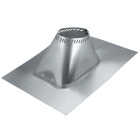 SELKIRK 6 In. Aluminum Adjustable Roof Pipe Flashing, 6/12 to 12/12 Roof Pitch Image 1
