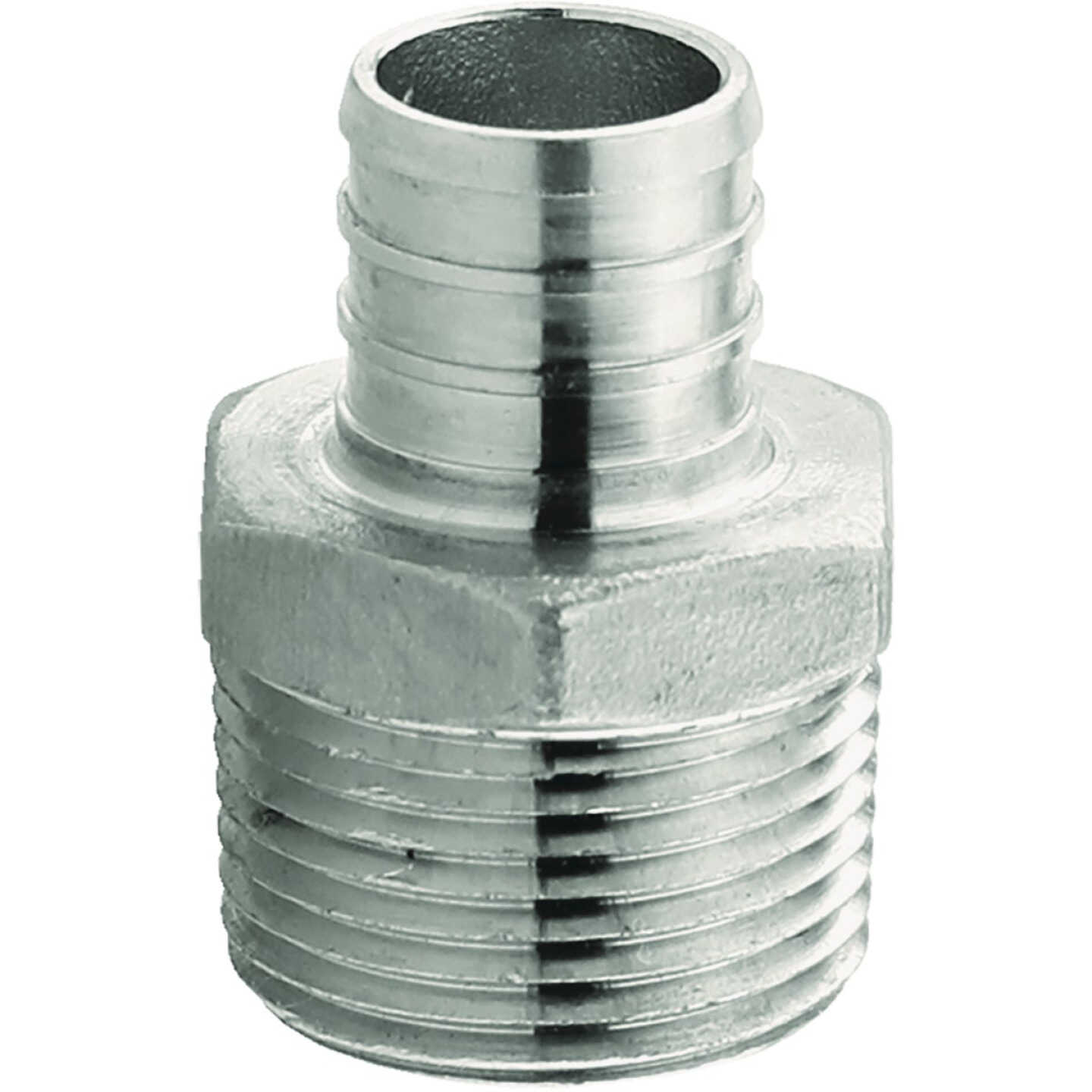 Plumbeez 3/4 In. x 3/4 In. MPT Stainless Steel PEX Adapter Image 1