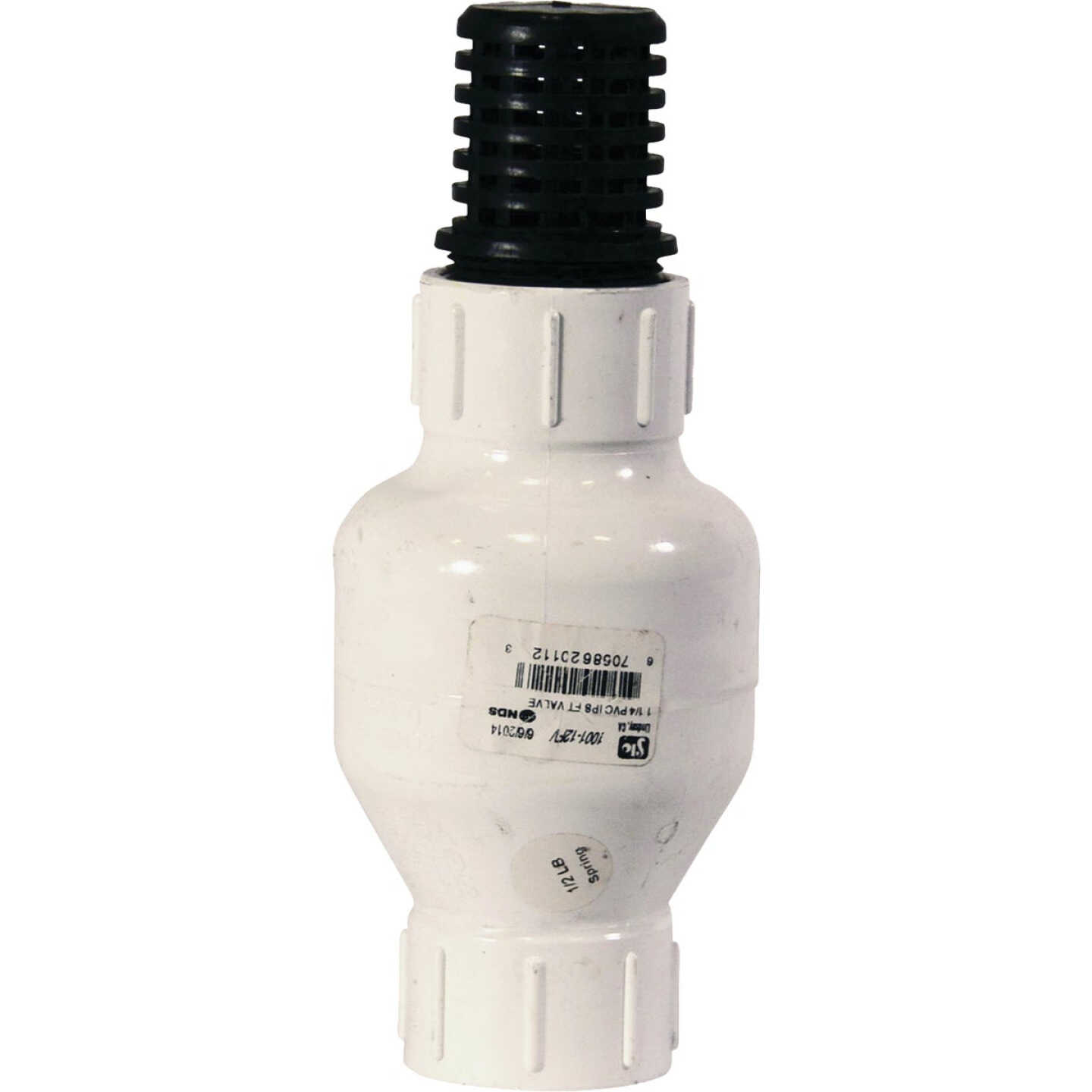 NDS KBI 1-1/4 In. PVC Spring Check Valve-Foot Valve Image 1
