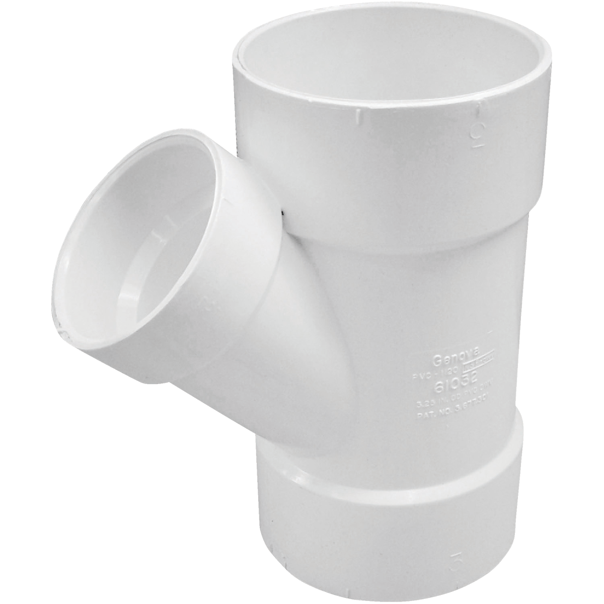 Charlotte Pipe 3 In. x 2 In. Schedule 30 DWV Reducing PVC Wye