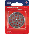Do it 1-1/2 In. Chrome Removable Strainer Cup with Post Image 2