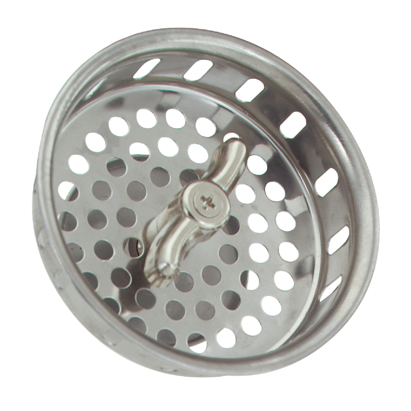 Do it 3-1/2 In. Stainless Steel Twist/Lock Basket Strainer Stopper Image 1