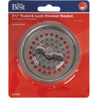 Do it 3-1/2 In. Stainless Steel Twist/Lock Basket Strainer Stopper Image 2