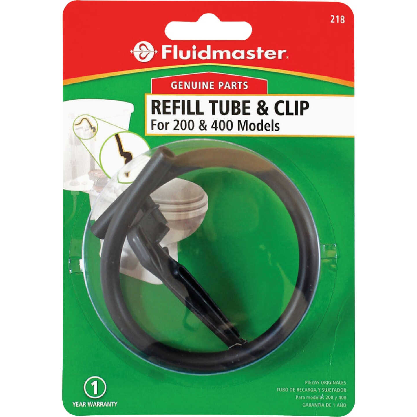 Fluidmaster Refill Tube and Clip Image 5