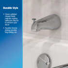Do it Best Universal Fit Chrome Bathtub Spout with Diverter Image 4