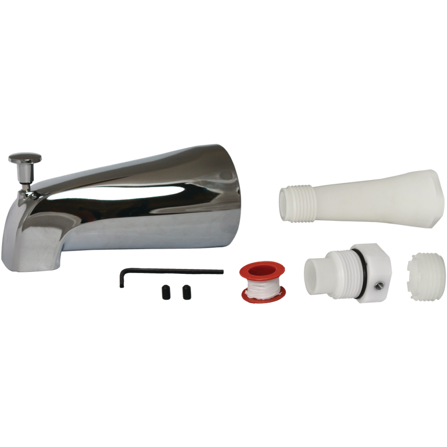 Do it Best Universal Fit Chrome Bathtub Spout with Diverter Image 1