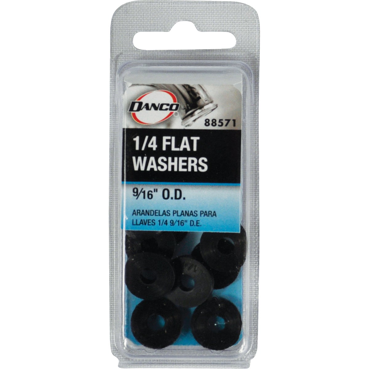 Danco 9/16 In. Black Flat Faucet Washer (10 Ct.) Image 2