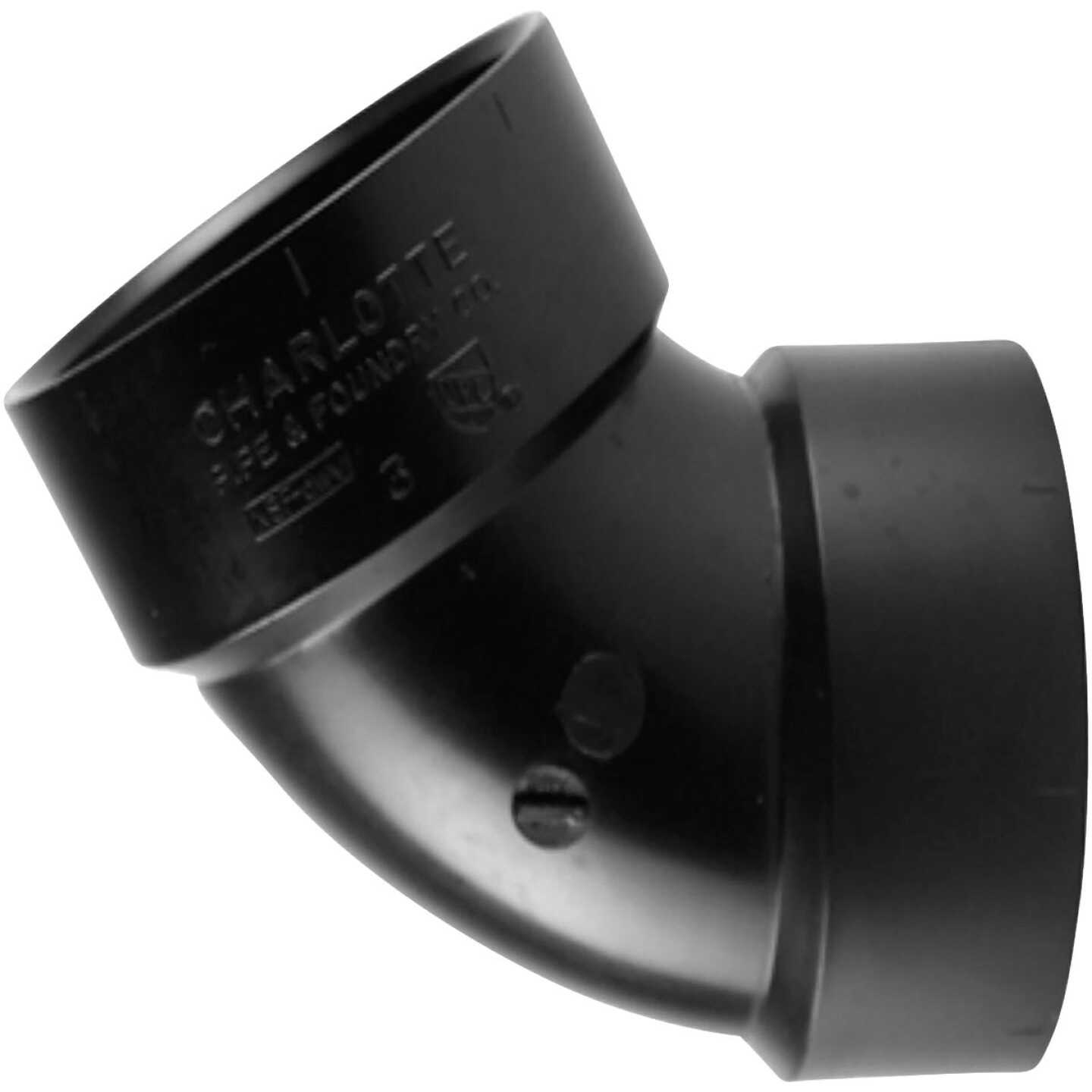 Charlotte Pipe 2 In. Hub x Hub 60 Deg. ABS Elbow (1/6 Bend) Image 1