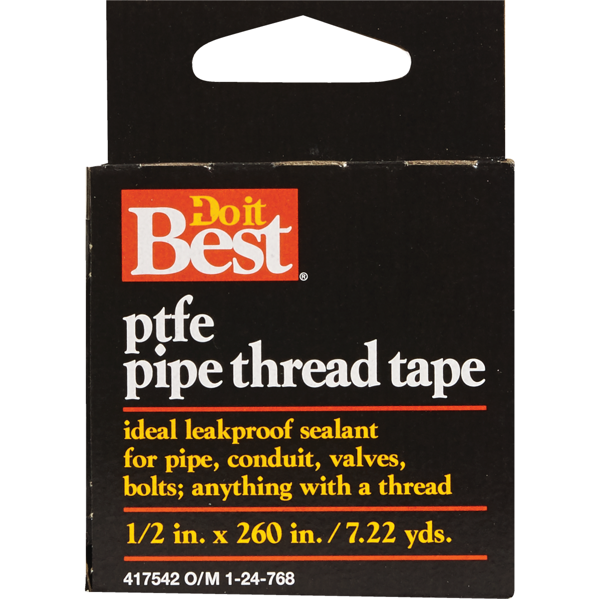 Do it Best 1/2 In. x 260 In. White Thread Seal Tape Image 2