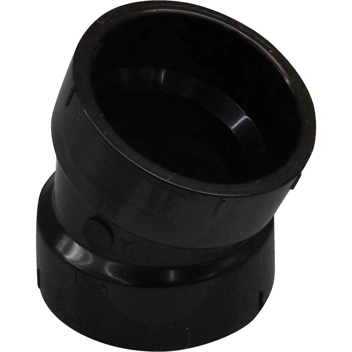 Charlotte Pipe 2 In. Hub x Hub 22-1/2 Deg. ABS Elbow (1/16 Bend)