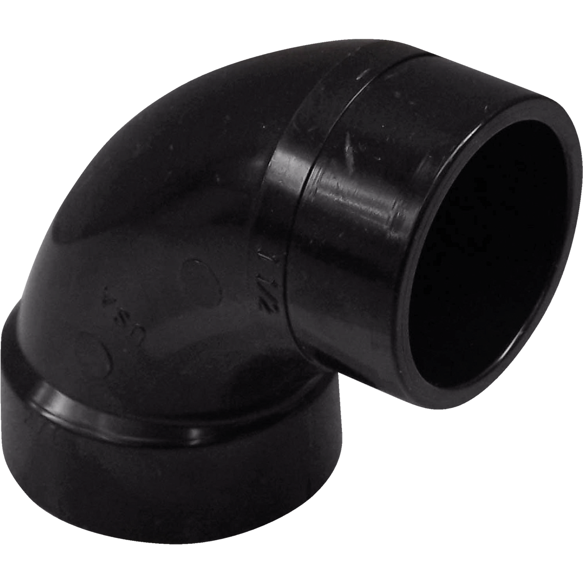 Charlotte Pipe 2 In. Hub x Spigot 90 Deg. Sanitary Street ABS Elbow (1/4 Bend)