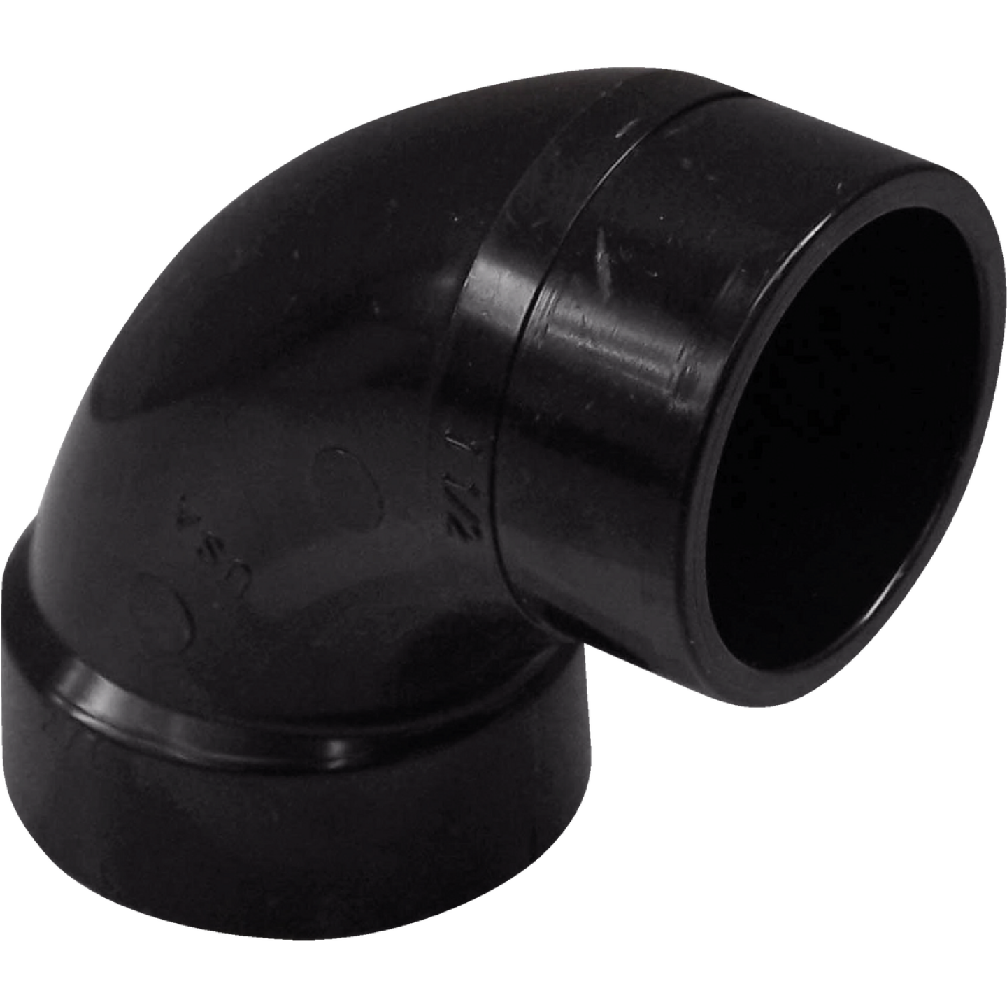Charlotte Pipe 2 In. Hub x Spigot 90 Deg. Sanitary Street ABS Elbow (1/4 Bend) Image 1