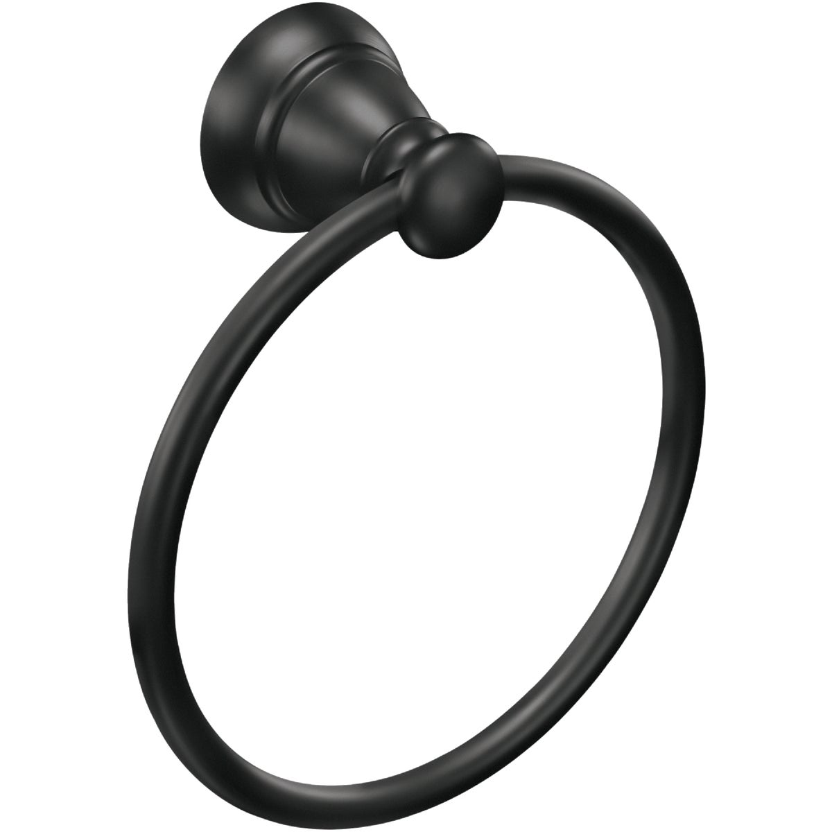 Moen Banbury 6 In. Towel Ring, Matte Black Image 1