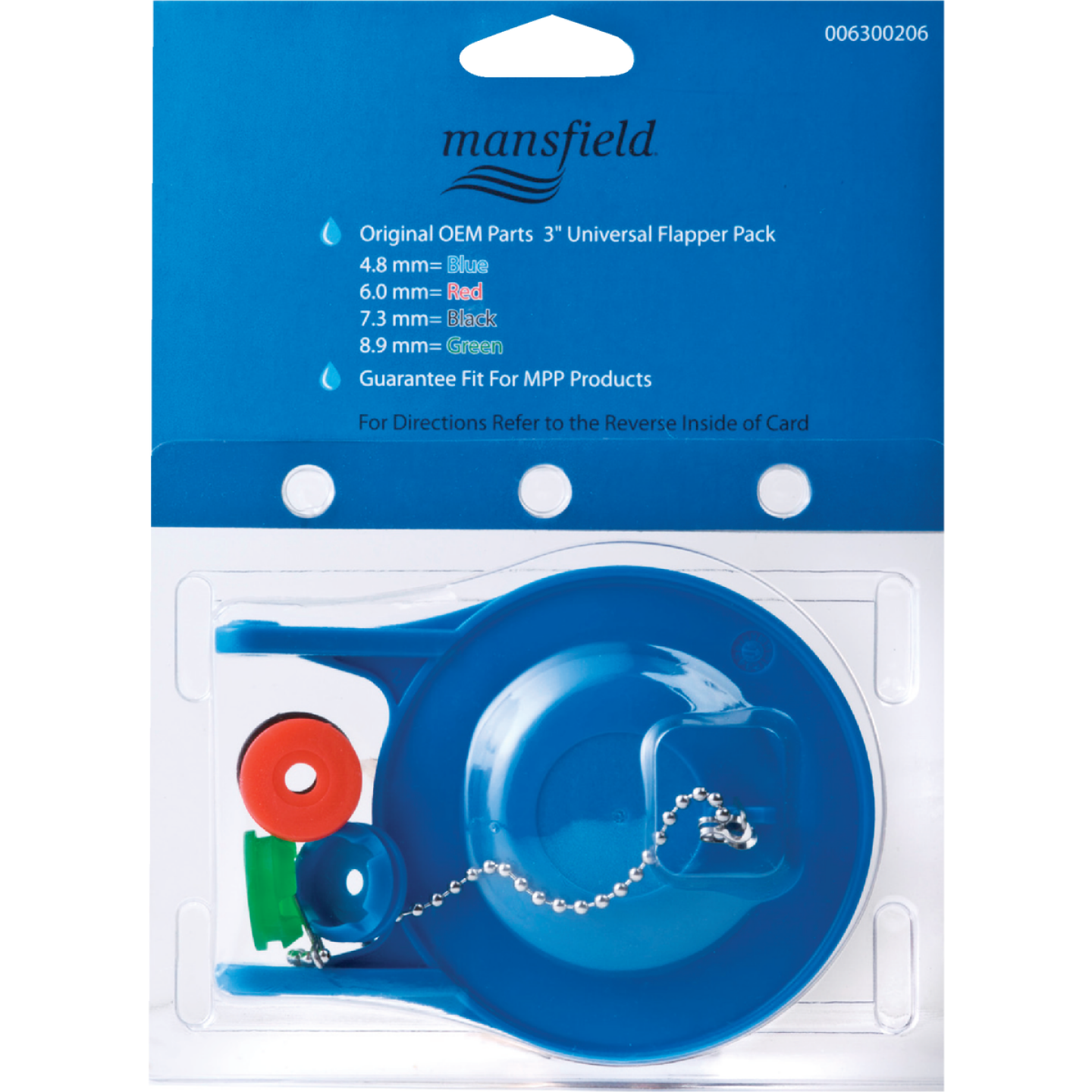 Mansfield 3 In. Rubber Flapper Image 1