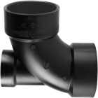 Charlotte Pipe 3 x 3 x 2 In. Hub x Hub x Hub 90 Deg. ABS Elbow w/Low Heel Inlet (1/4 Turn) Image 1