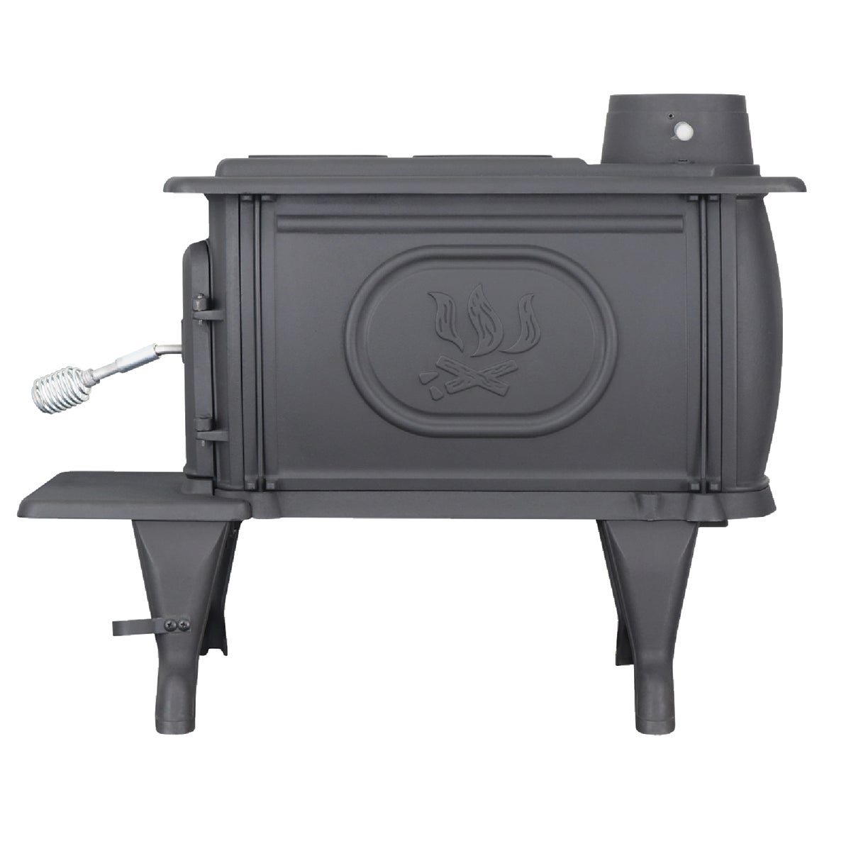 US Stove Logwood 900 Sq. Ft. Cast Iron Wood Stove Image 4