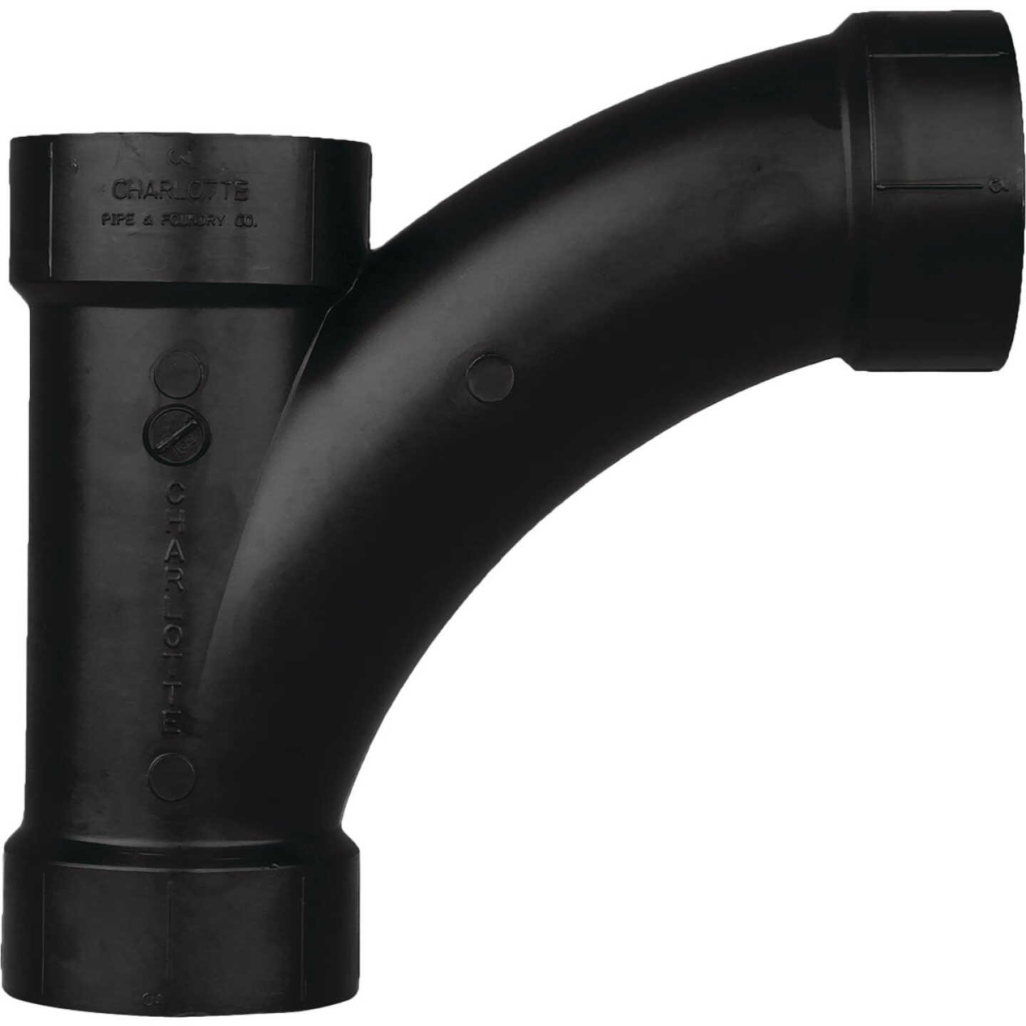 Charlotte Pipe 4 In. Hub x Hub x Hub Combination ABS Wye Image 1