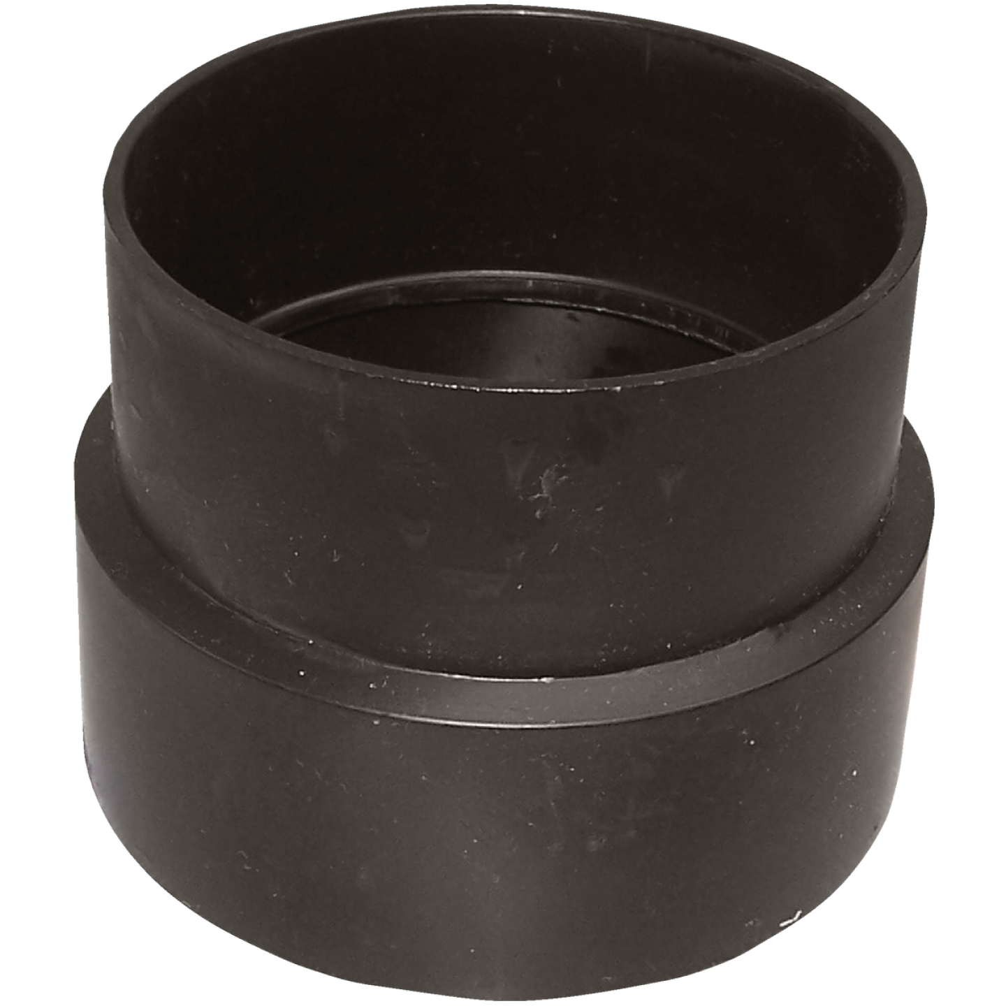 Charlotte Pipe 4 In. x 4 In. Sewer Hub x Sch 40 Hub Sewer Pipe Adapter ABS Coupling Image 1