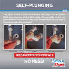 Simple Drain Self-Plunging Sink Drain Universal Trap Repair Kit Image 5