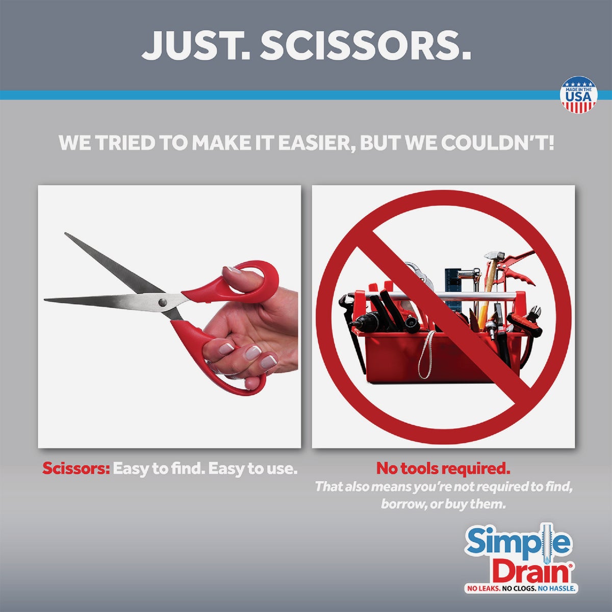 Simple Drain Self-Plunging Sink Drain Universal Trap Repair Kit Image 4