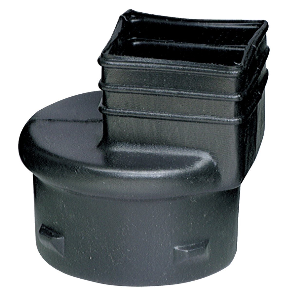 Advanced Drainage Systems 4 In. x 4.25 In. x 3 In. Polyethylene Corrugated to Downspout Barb x Female Adapter