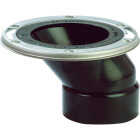Sioux Chief FullFlush 3 In. Hub/Inside 4 In. ABS Offset Toilet Flange with Stainless Steel Swivel Ring Image 1