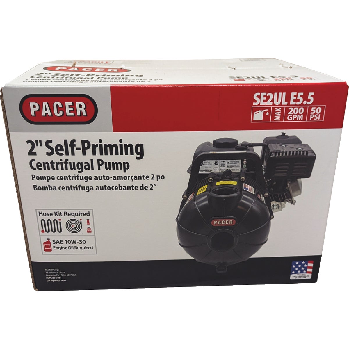 Pacer S Series 6 HP Gas Engine Transfer Pump Image 2