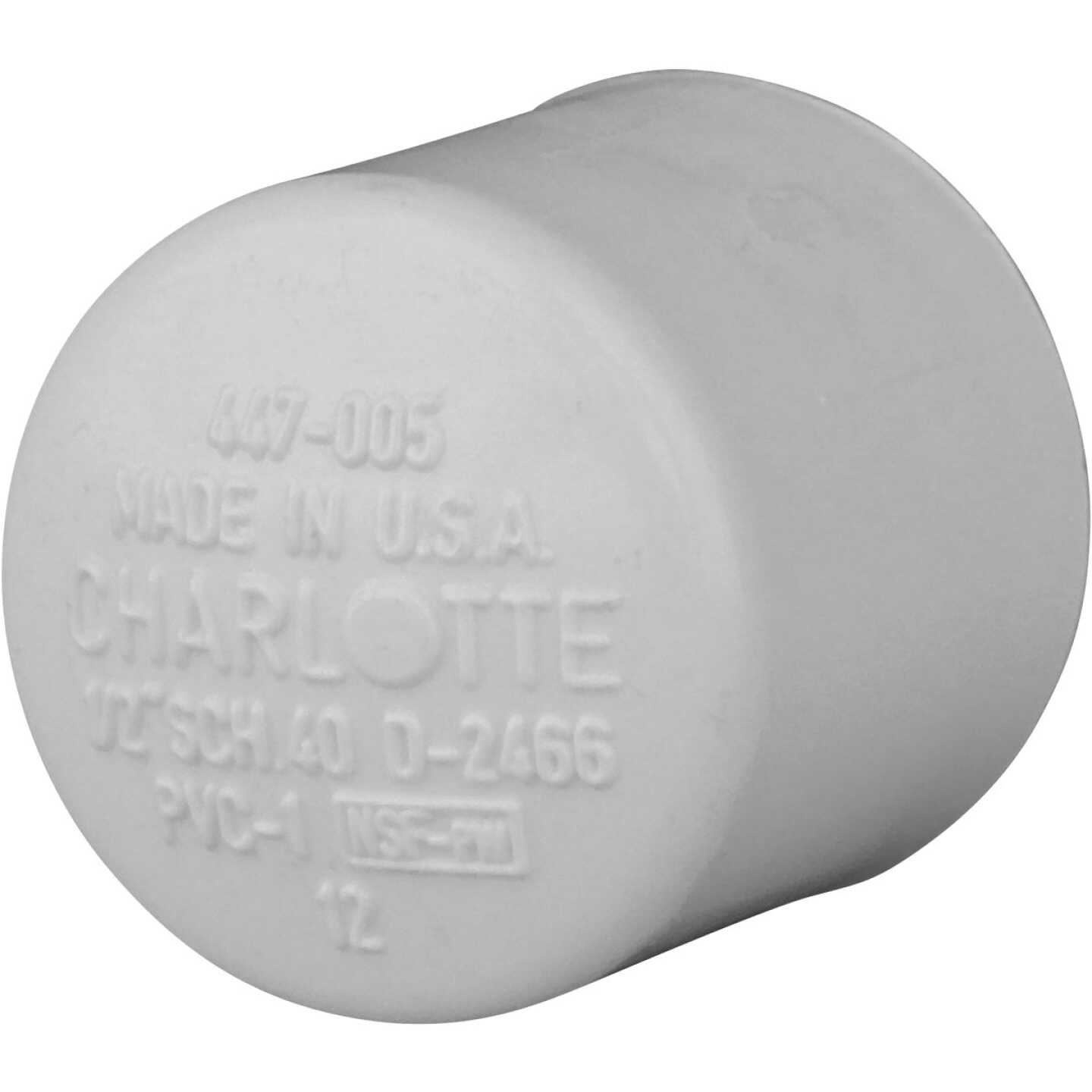 Charlotte Pipe 1/2 In. Schedule 40 Pressure Slip PVC Cap Image 1