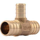 SharkBite 3/4 In. x 3/4 In. x 1/2 In. Barb Reducing Brass PEX Tee (10-Pack) Image 1