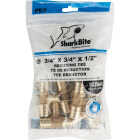 SharkBite 3/4 In. x 3/4 In. x 1/2 In. Barb Reducing Brass PEX Tee (10-Pack) Image 2