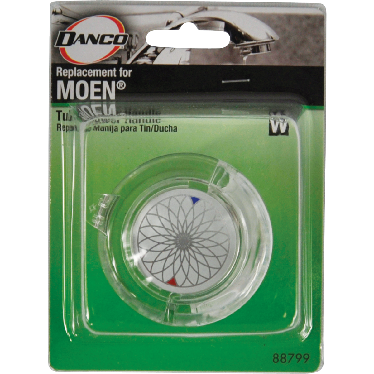 Danco Moen Single Replacement Clear Shower Faucet Handle Image 2