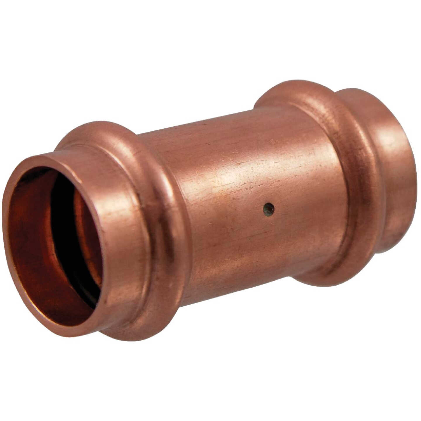 NIBCO 1/2 In. x 1/2 In. Press Copper Coupling with Stop Image 1