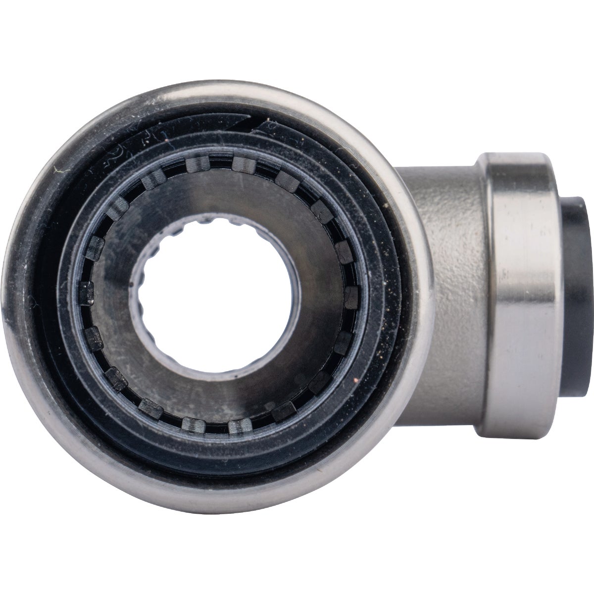 QuickFitting 3/4 In. x 1/2 In. x 1/2 In. Push-to-Connect Stainless Steel Reducing Tee Image 5