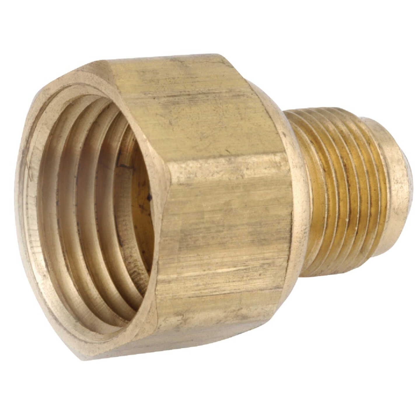 Anderson Metals 3/8 In. x 1/2 In. Female Brass Straight Flare Connector Image 1