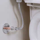 QuickFitting 1/2 In. Push-to-Connect x 1/4 In. O.D. Compression Chrome Plated Brass Quarter-Turn Angle Stop Valve Image 3