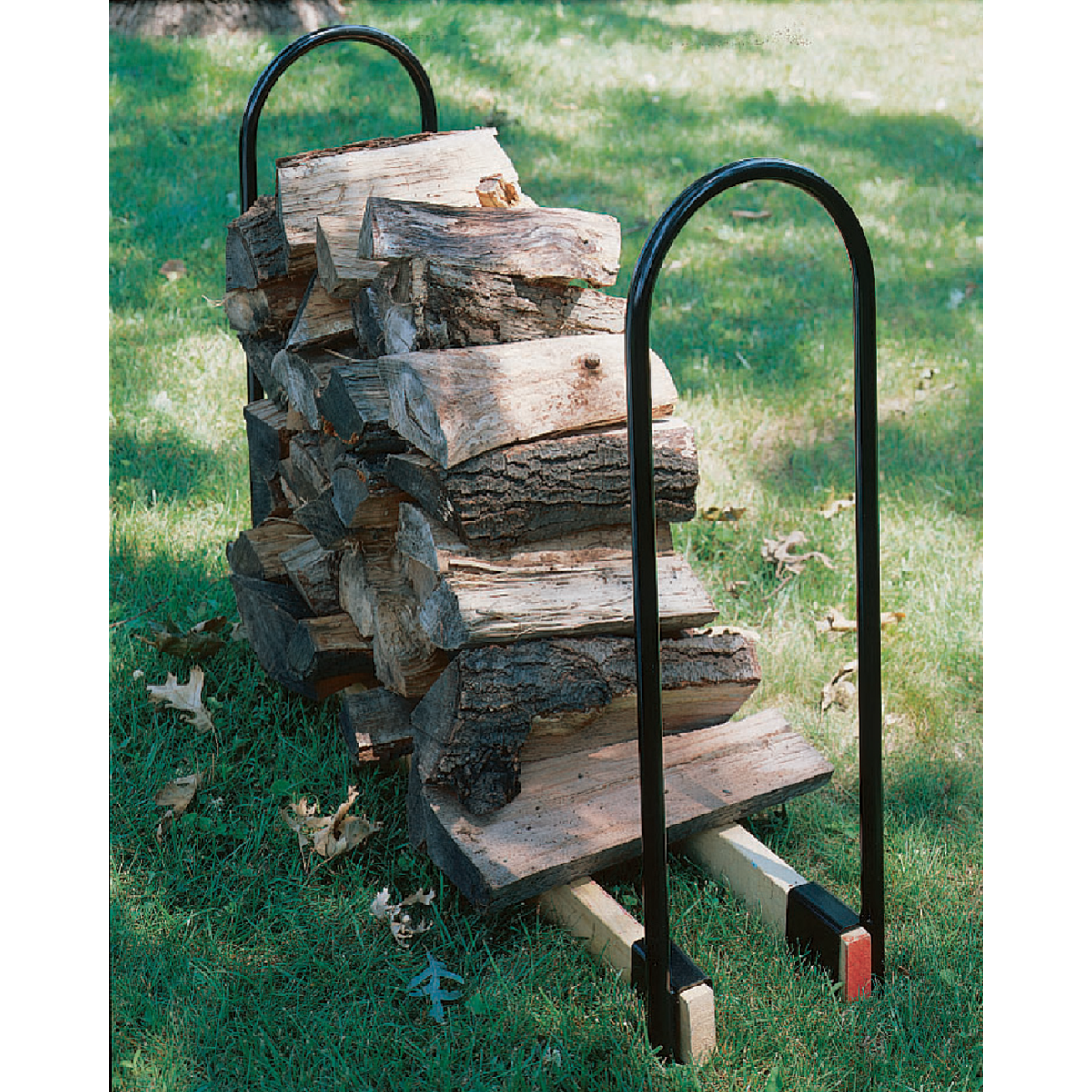 Shelter Tubular Steel 13 In. x 42 In. Log Rack Kit Image 2