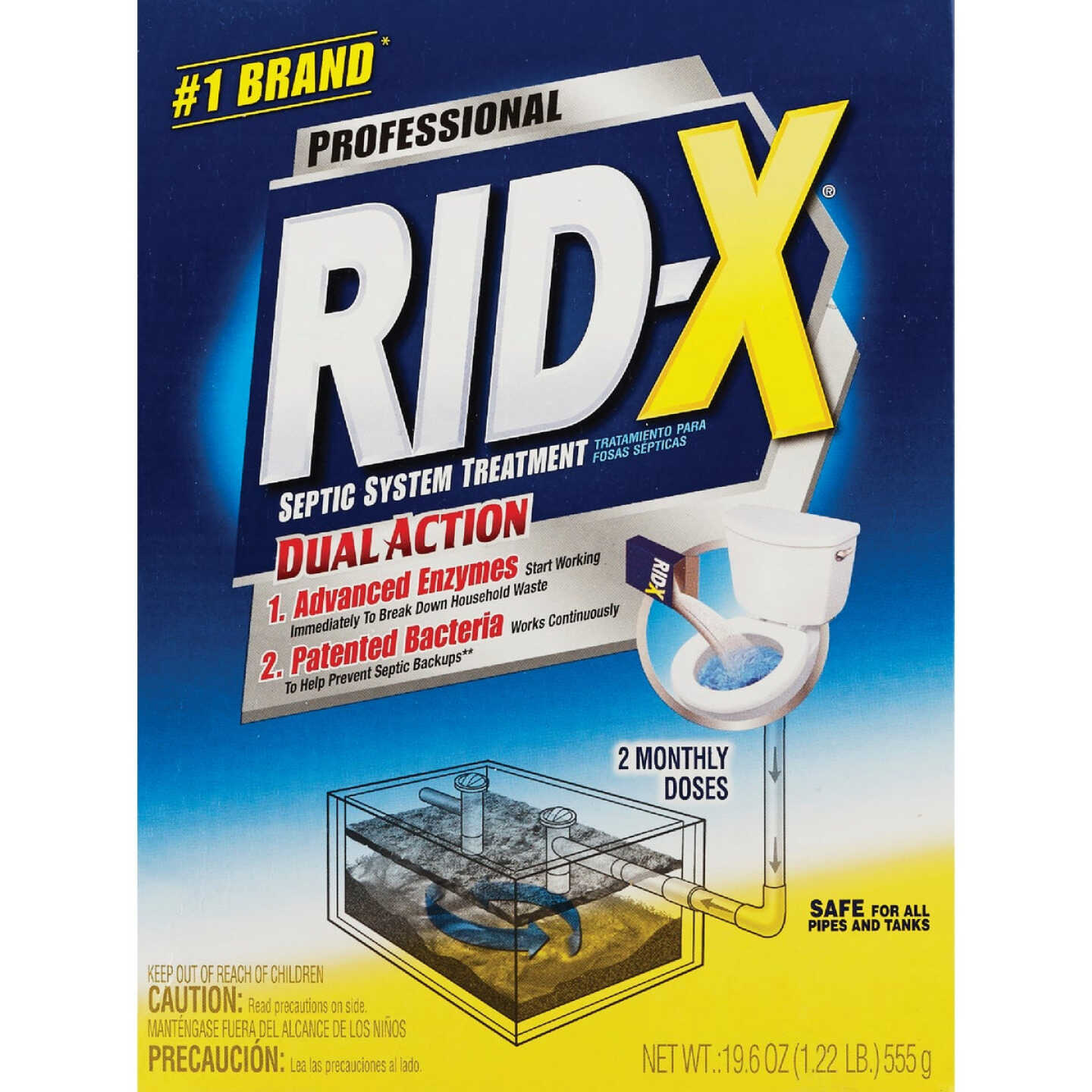 Rid-X Professional 19.6 Oz. Septic Tank Treatment (2-Pack) Image 1