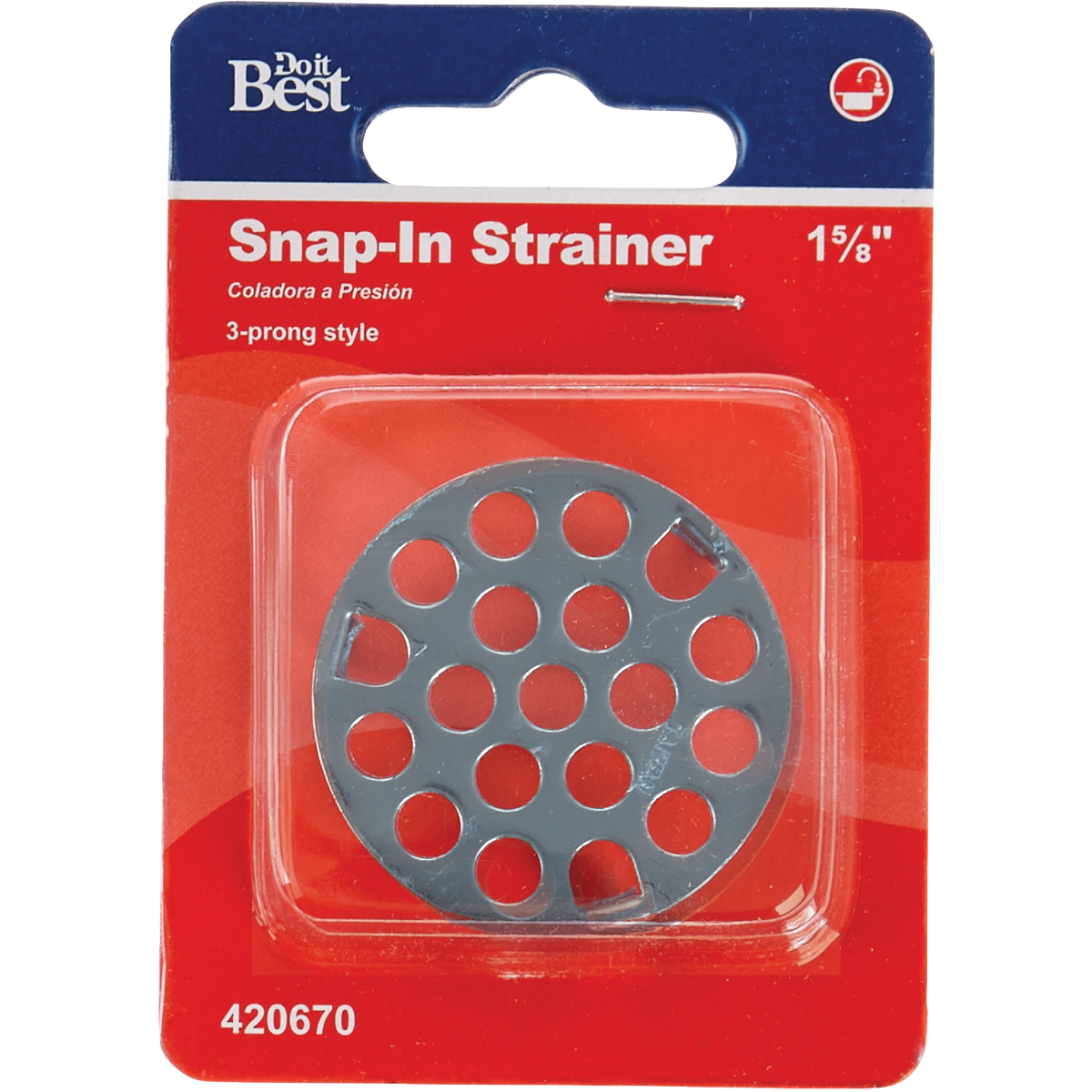 Do it 1-5/8 In. Stainless Steel Tub Drain Strainer Image 2