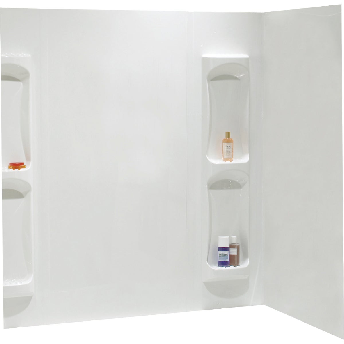 Maax Utah 60-1/2 In. L x 31-3/4 In. W x 59 In. H 5-Piece Glue Up Tub Wall Surround in White Image 3