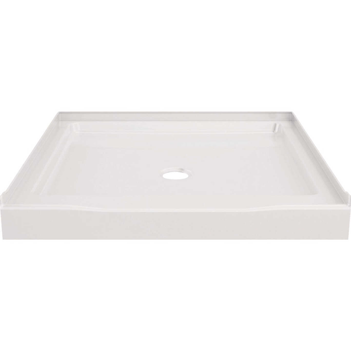 Delta Classic 500 36 In. x 36 In. Center Drain Shower Pan, White Image 1