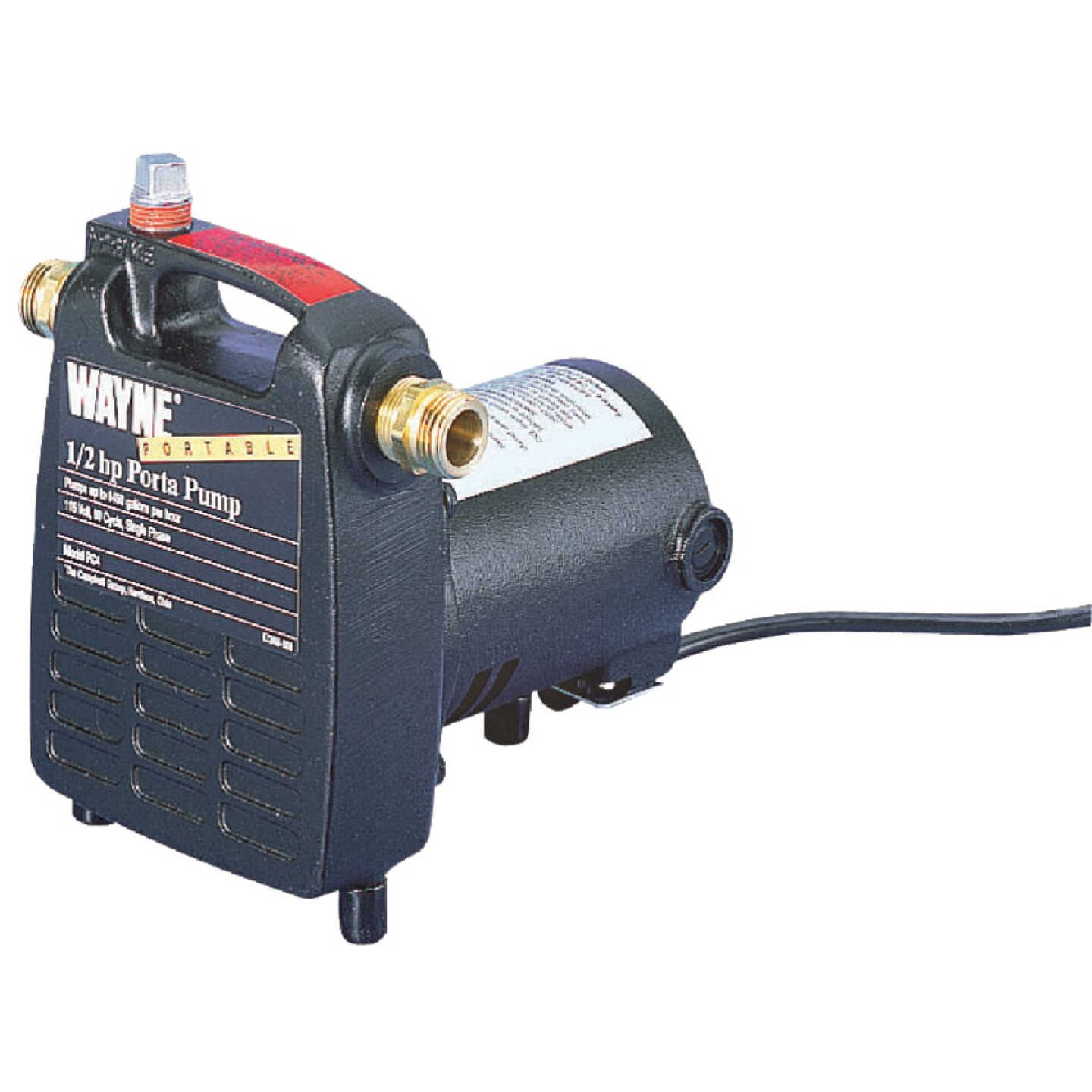 Wayne 1/2 HP 115V 1450 GPH Lift Portable Pump Image 1