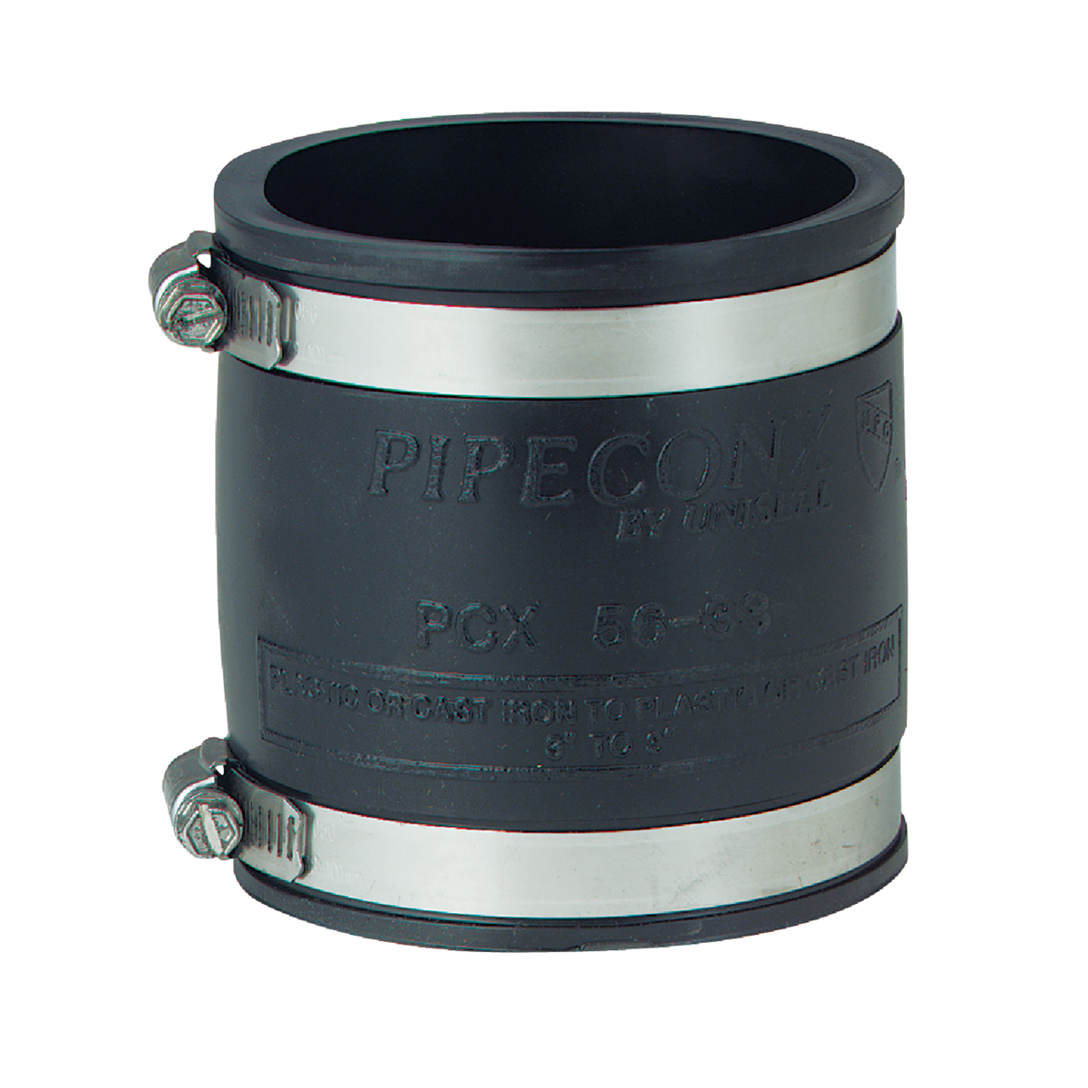 Fernco 3 In. x 3 In. Plastic to Plastic PVC Coupling Image 1