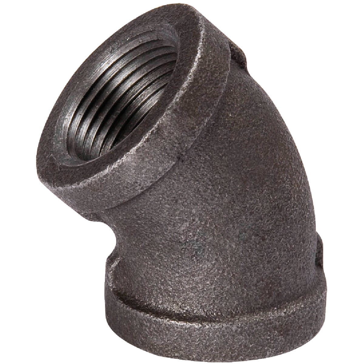 Southland 1/2 In. 45 Deg. Malleable Black Iron Elbow (1/8 Bend) Image 1