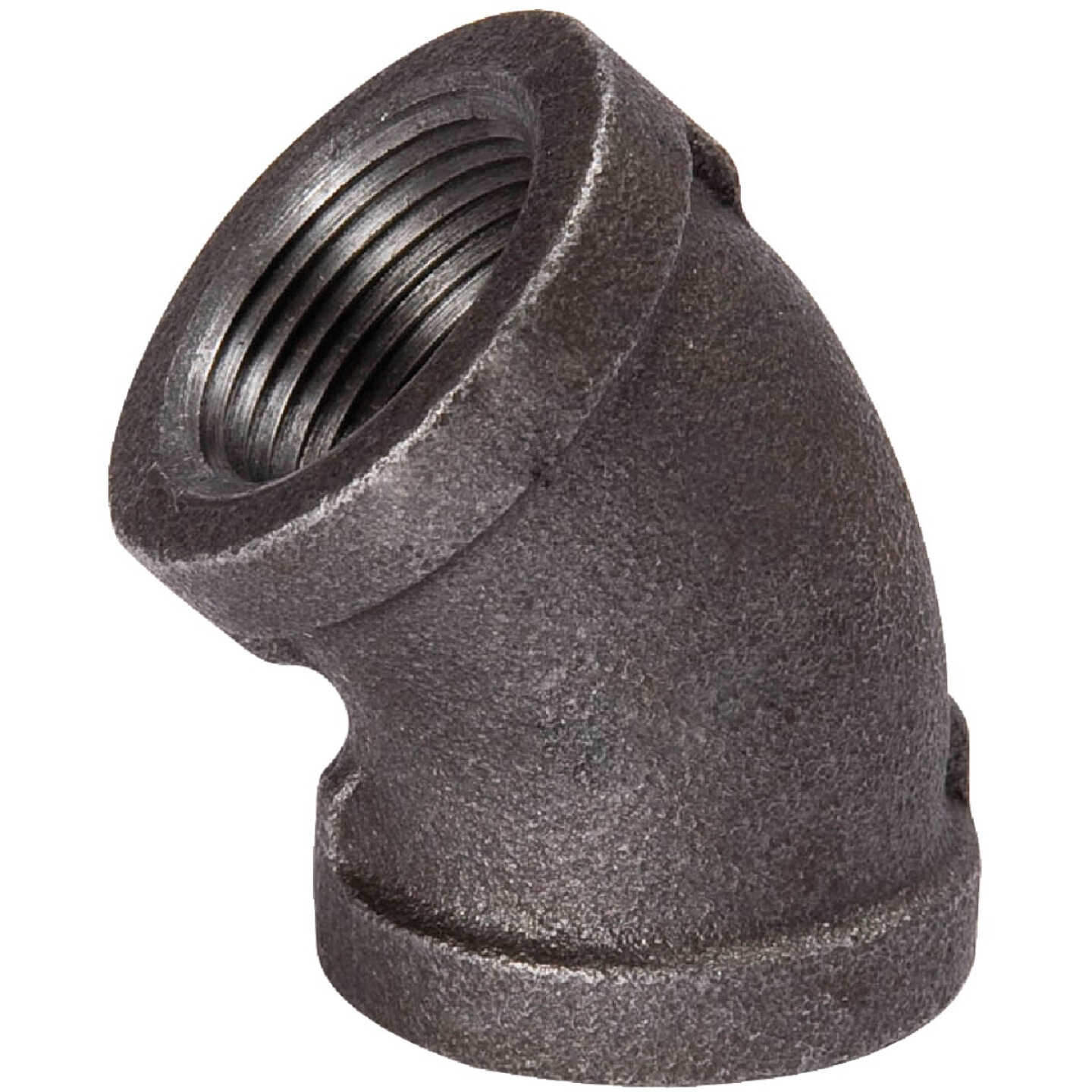 Southland 1/2 In. 45 Deg. Malleable Black Iron Elbow (1/8 Bend) Image 1