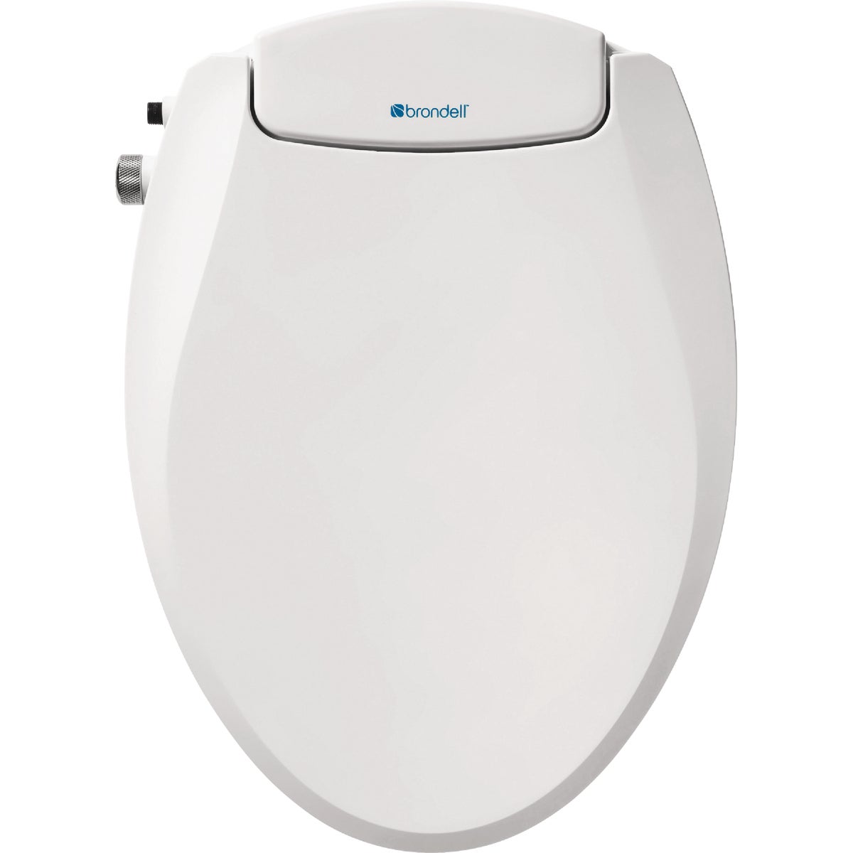 Brondell EcoSeat Elongated White Non-Electric Bidet Seat with Adjustable Pressure
